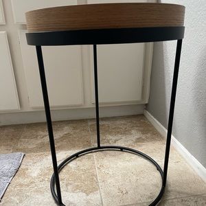 Wood & Steel Accent Table Black - Hearth & Hand™ with Magnolia